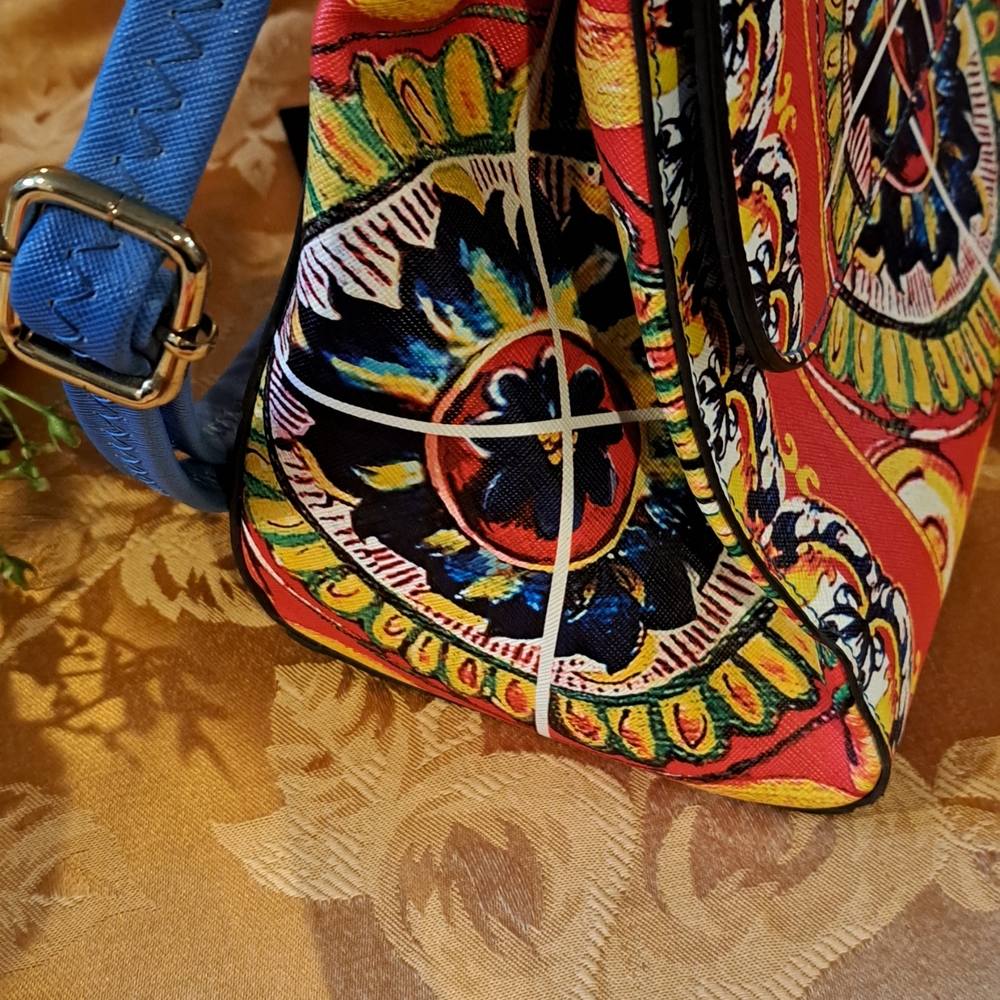 Vibrant Multicolor Patterned Women's Shoulder Bag - image 10